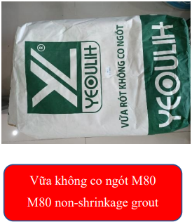 Vữa không co ngót M80 - Yeou Lih Silica Sand - Công Ty TNHH Yeou Lih Silica Sand Việt Nam